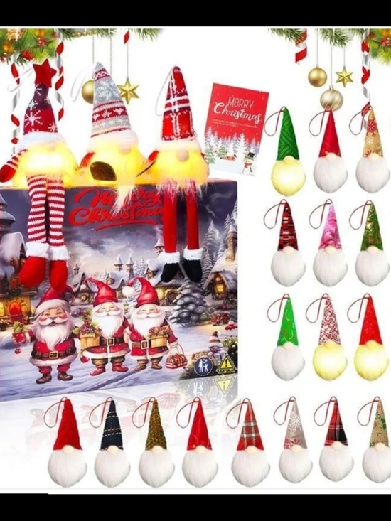 Other - Gnome Advent Calendar - Red Holiday Gnomes